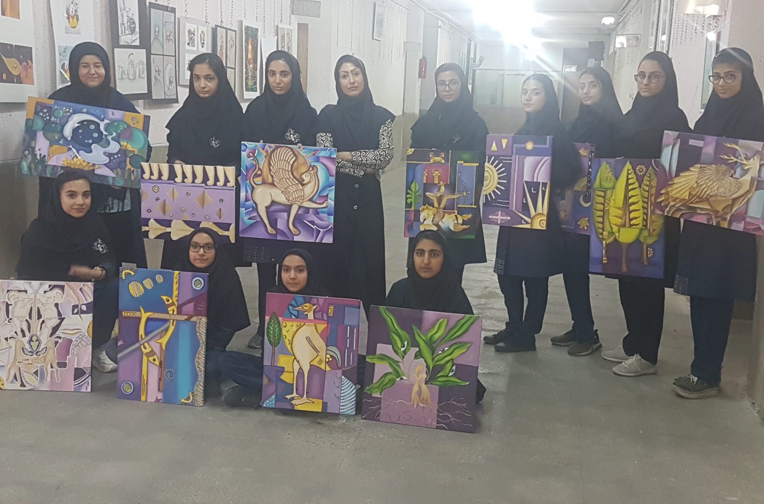 نمونه آثار هنری هنرجویان